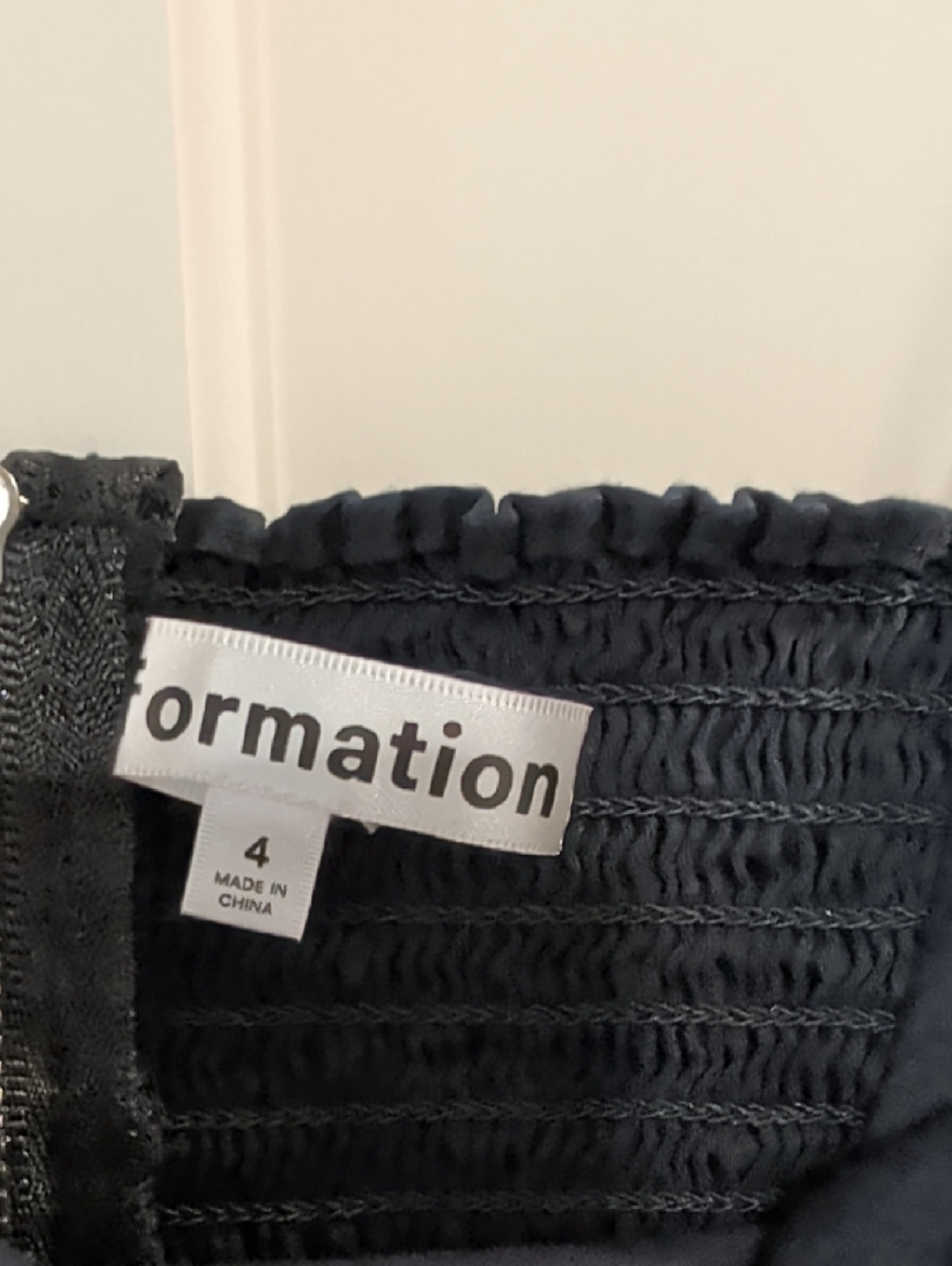 Reformation Black Strapless Ruched Bodice Dress - Picture 3 of 4